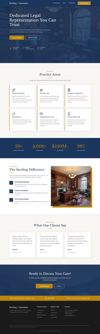 Law Firm Landing Page